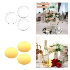 3Pcs Mirror Centerpieces for