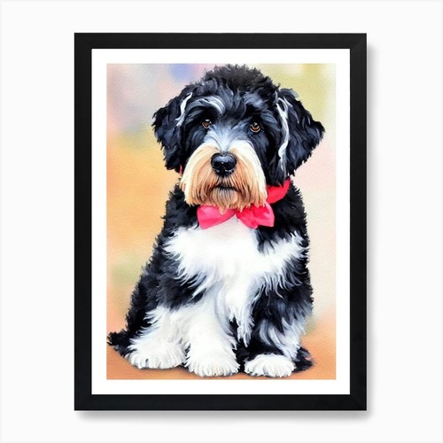 Black russian terrier - black,