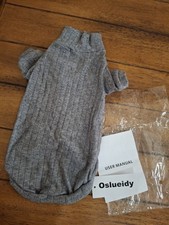 Oslueidy Sphynx Cat Clothes, Hairless Cat Vest Turtleneck Sweater, Kitten Puppy 