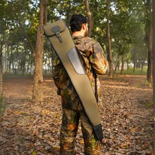 Shotgun Slip Canvas Leather Gun Slip Bag Shooting Padded Carry Case