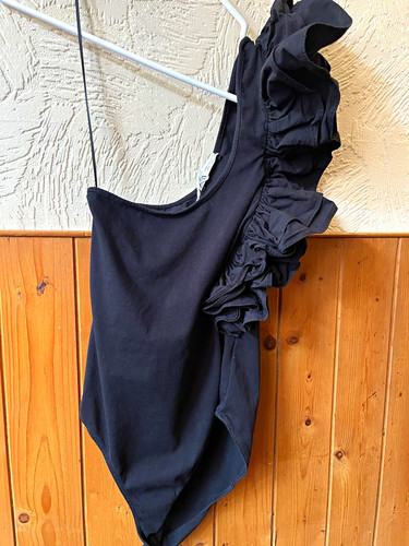 Zara black one shoulder - black,