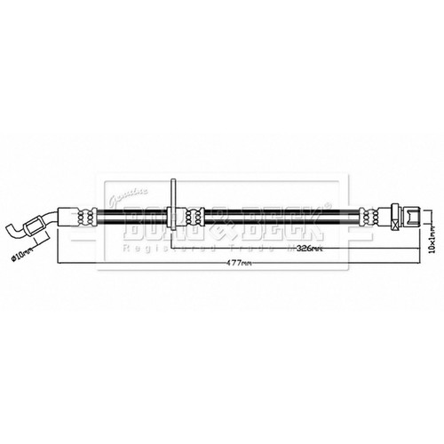 Brake hose for - brake,
