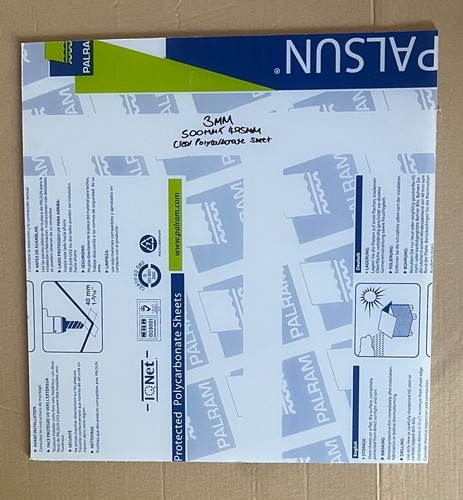 3mm clear polycarbonate sheet - clear,