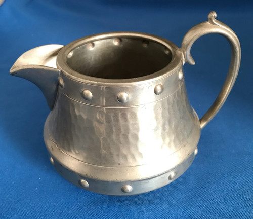 Riveted hammered pewter - &,