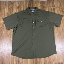Poncho Shirt Mens XL Green