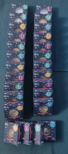 Full set 2018 - alphabet, silver