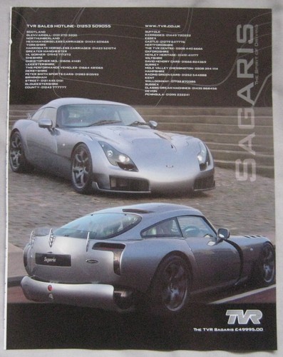 2004 tvr sagaris original - sagaris,