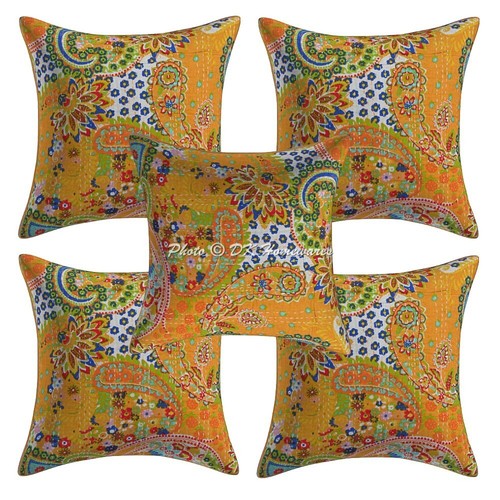 Bohemian cotton throw pillow - cotton,