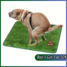 Large Pet Dog Toilet Mat Indoor Restroom Training Grass Potty Pad Loo Tray Puppy