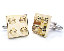 Metallic Gold Colour Cufflinks