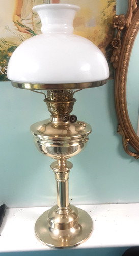 Large vintage brass column - large,
