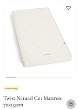 Little Green Sheep Twist Natural Cot Bed Mattress 70x132cm Brand New In Box