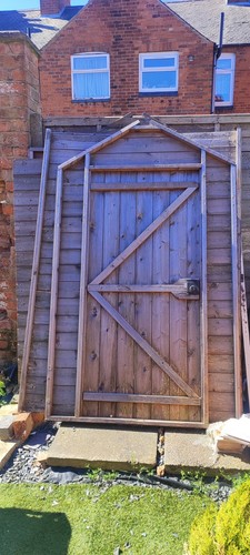 Wooden house hanging bird - house,