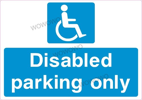 Disabled parking only stickers - only,