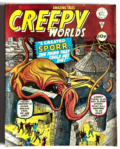 Creepy worlds comic book - worlds,