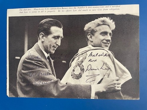 Denis law ken barnes - law, signed