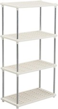 4-Tier Plastic Shelving Unit