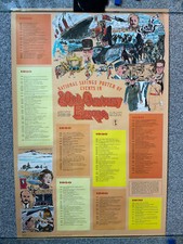 Original 1978 National Savings poster/wallchart - Events in 20th Century Europe