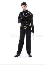 Teen Boys Scissor Fancy Dress Costume Teens Halloween Gothic Costume 12-16 Years