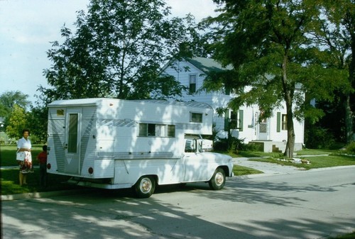Gmc truck with camper - camper, shell