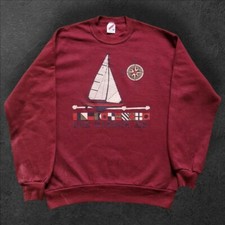 mens vintage burgundy jerzees