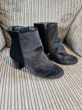 Tu Ladies Heeled Swede Heeled Boots..size 7