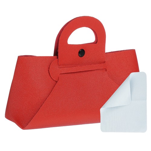 Glasses bag handle leather - bag, w/