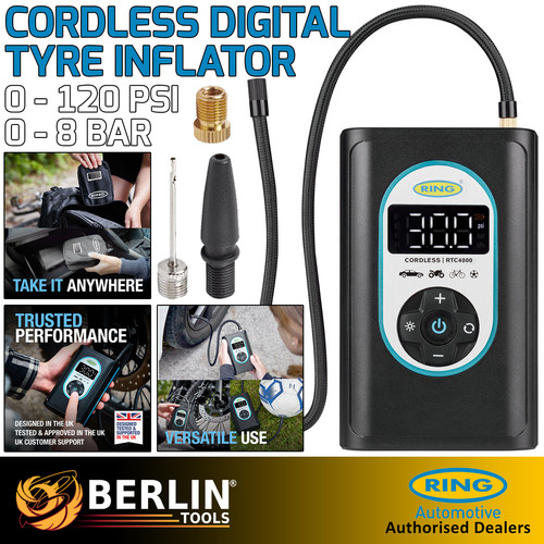 Ring cordless digital car tyre - cordless,