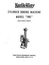 Kwik-Way FWS Cylinder Boring