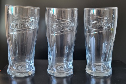 Carling pint glasses - 3,