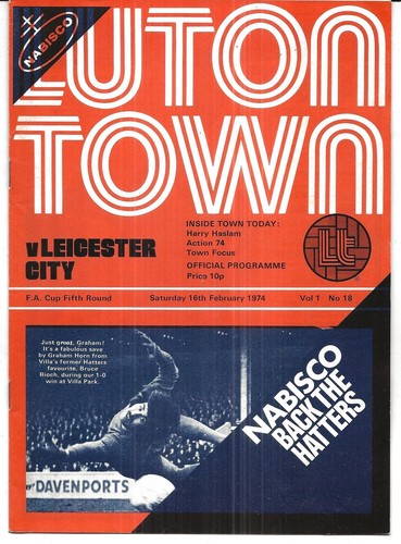 Football programme luton - luton, town