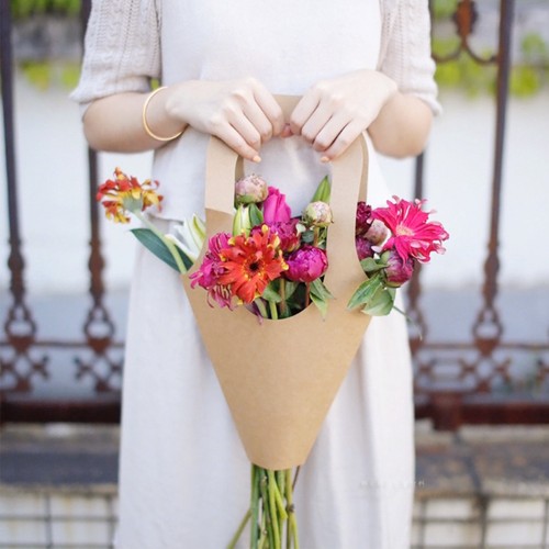 5pcs kraft paper bouquet - 5pcs,