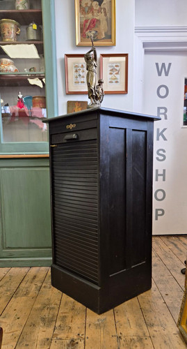 Oak tambour front - front, filing