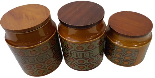 Hornsea bronte ceramic jars - bronte,