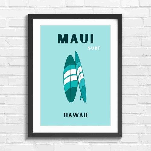 Maui surf art two board - maui,