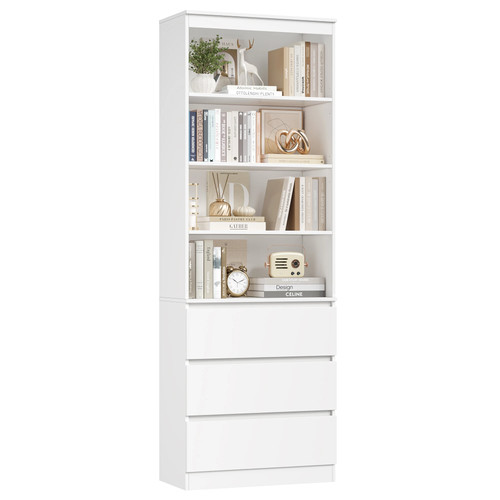 Tall bookcase tier storage - bookcase,