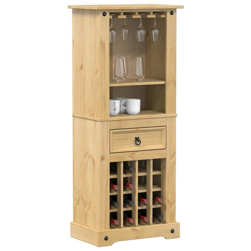 Wine cabinet natural - cabinet, pine