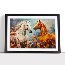 Horse Palette Framed Wall Art