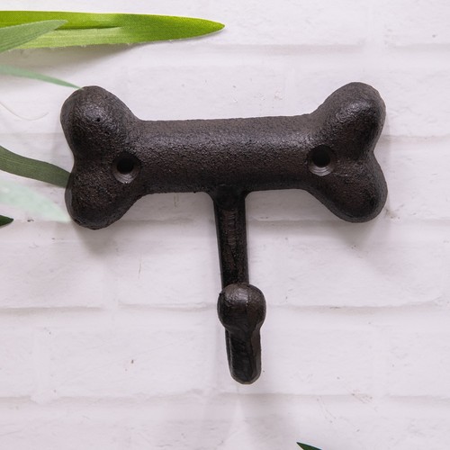 Cast iron hook dog bone - hook, metal