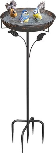 Weldun metal bird bath - bird,