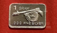 Solid Silver “Tommy Gun”