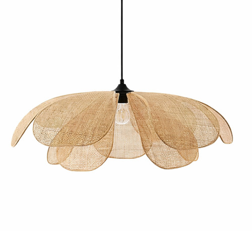 Rattan pendant light shade - rattan,