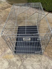 SAVIC Metal Folding Large Dog Crate.