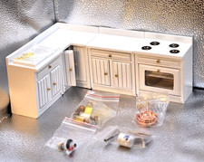 1 1/2 Scale White Kitchen Set