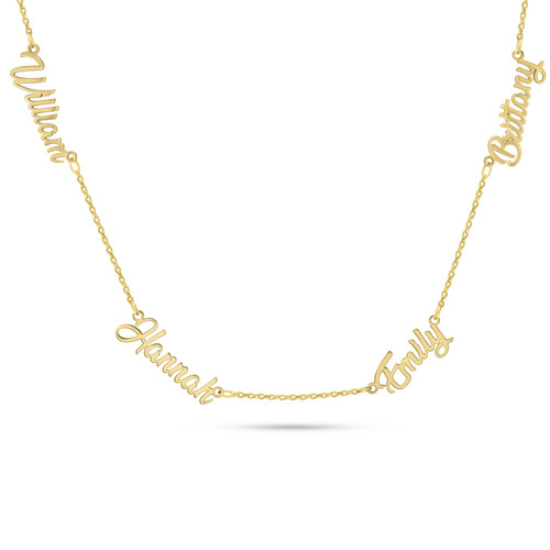 Solid gold multi - multi, necklace