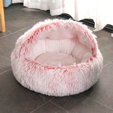 Pet Dog Cat Bed Round Plush