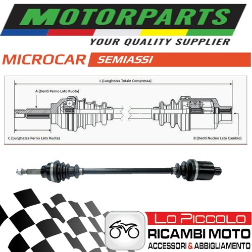 Half shaft microcar - half,