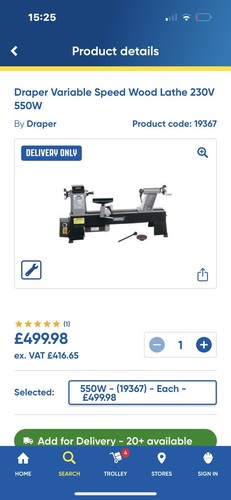 Wood lathe - wood,