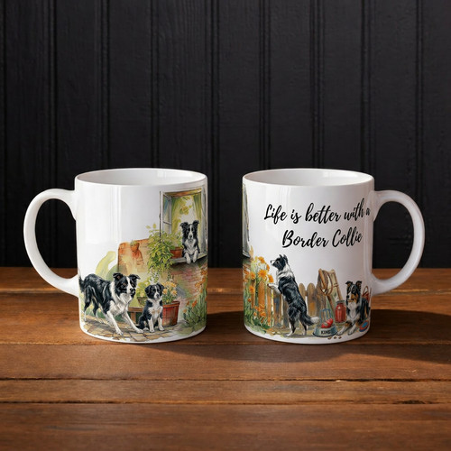 Border collie mug life - border,