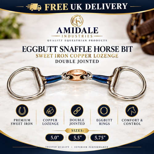 Amidale eggbutt snaffle horse - amidale,